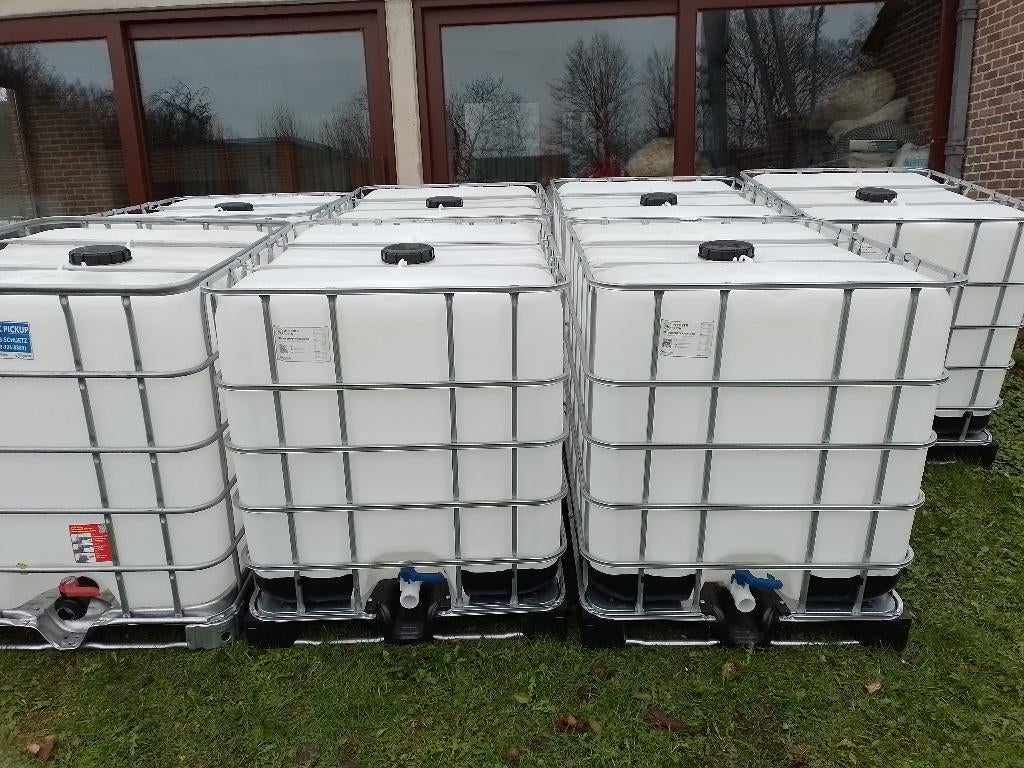 Cuve Citerne ibc 1000L, réservoir baril de pluie Propre, Enlèvement, Comme neuf