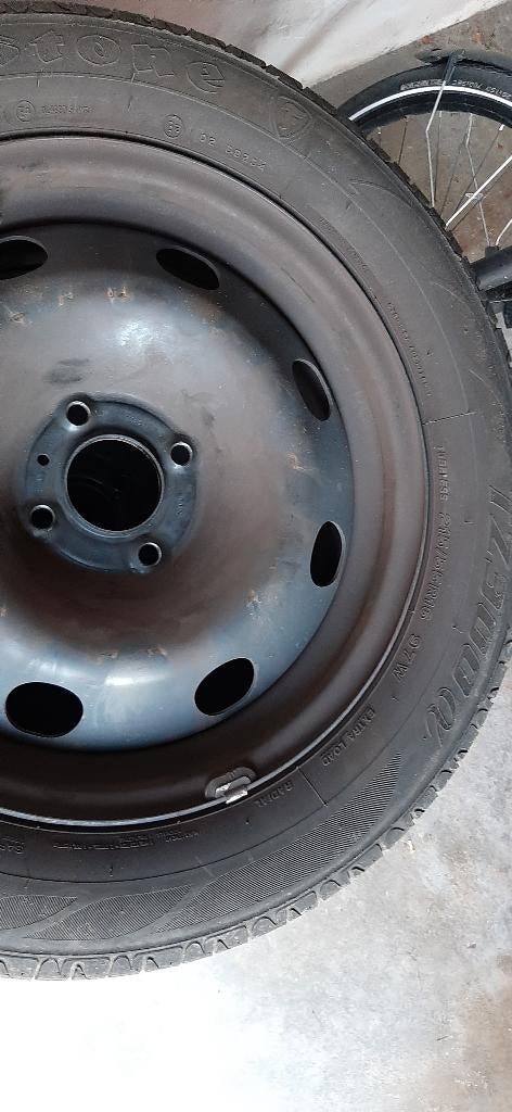 Stalen velgen R16 met zomerbanden, Auto-onderdelen, Banden en Velgen, Ophalen, Velg(en), 16 inch, Personenwagen