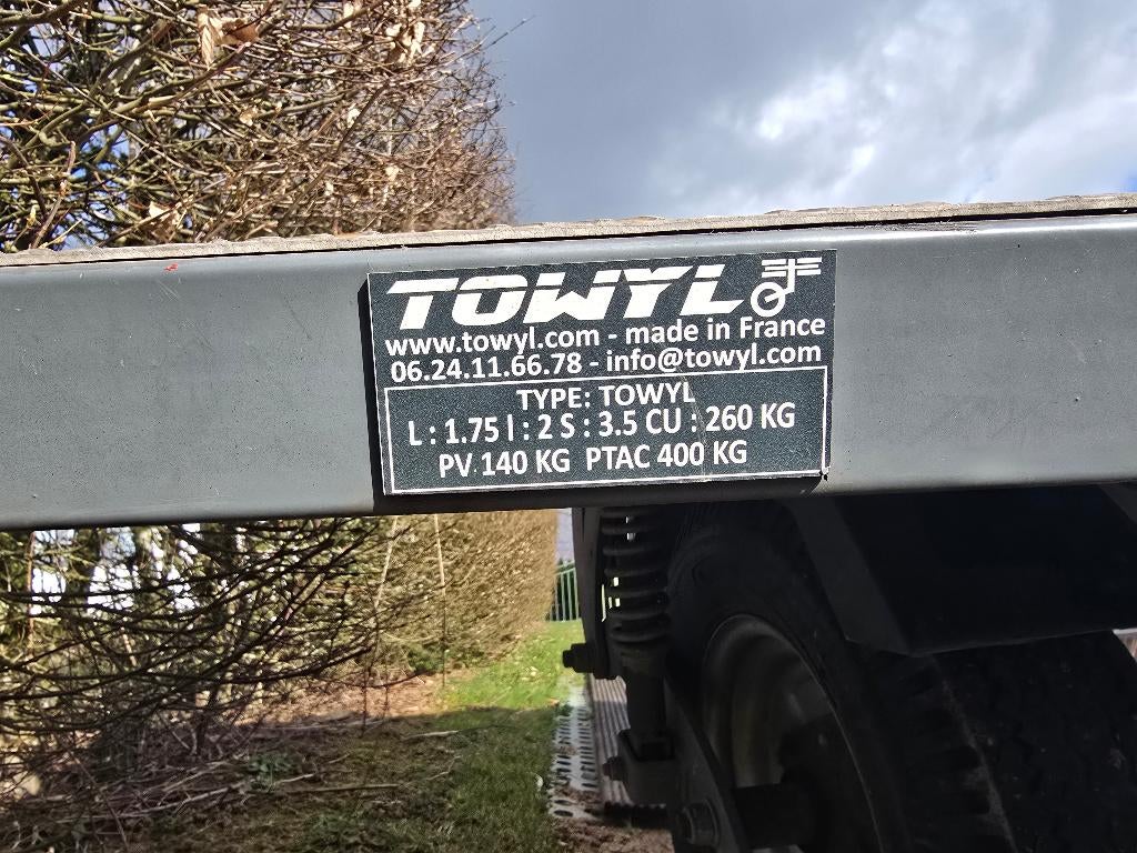 Remorque TOWYL pour moto roues pivotantes, Ophalen, Zo goed als nieuw