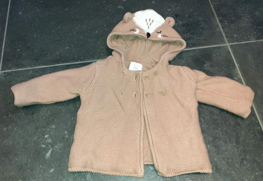 Baby gebreid jasje muis beige C&A 68, Enfants & Bébés, Vêtements de bébé | Taille 68, Enlèvement ou Envoi, Neuf, Fille, Manteau