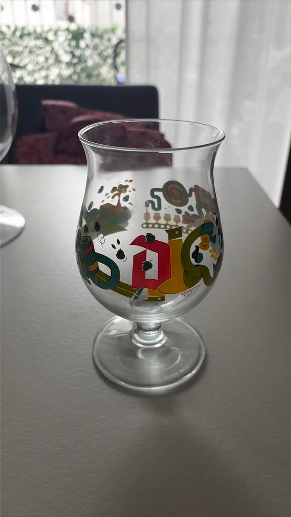 Duvel glas tripel hop, Ophalen of Verzenden, Zo goed als nieuw, Duvel