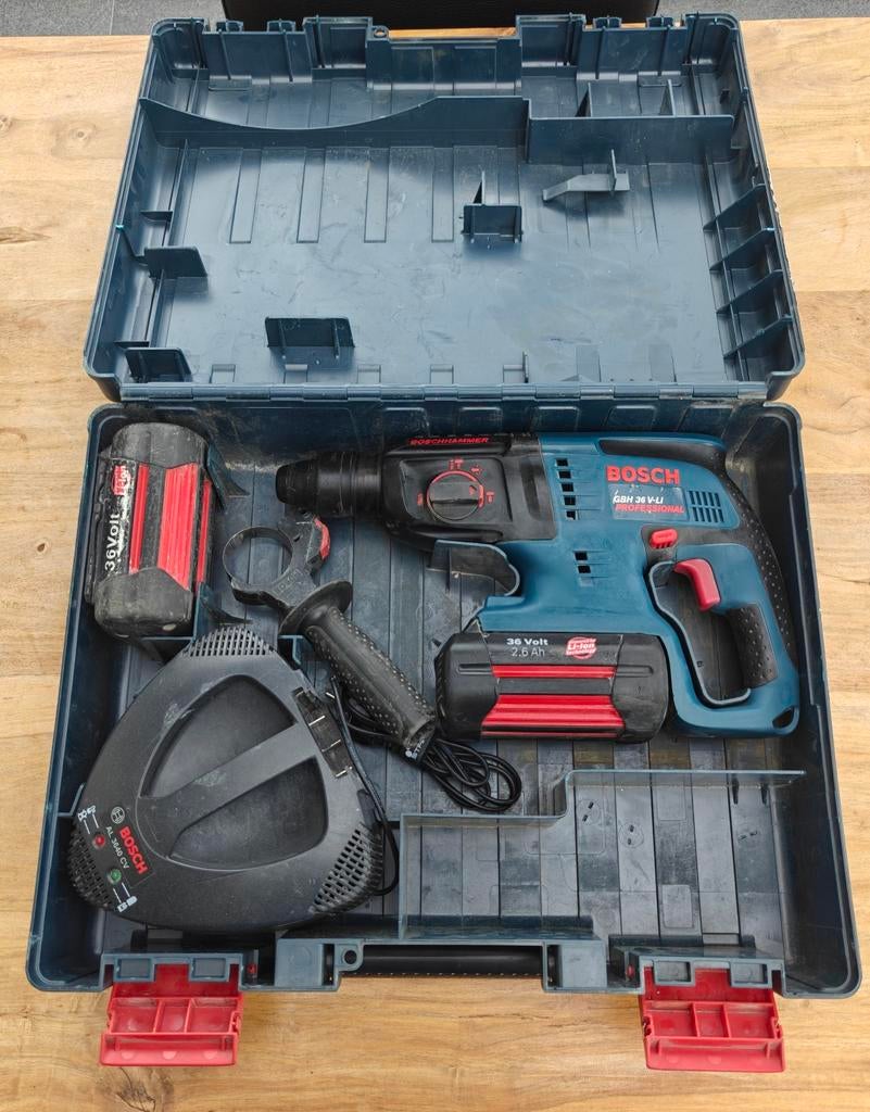 BOSCH Blauw GBH 36 V-LI, Bricolage & Construction, Outillage | Foreuses, Utilisé, Enlèvement ou Envoi