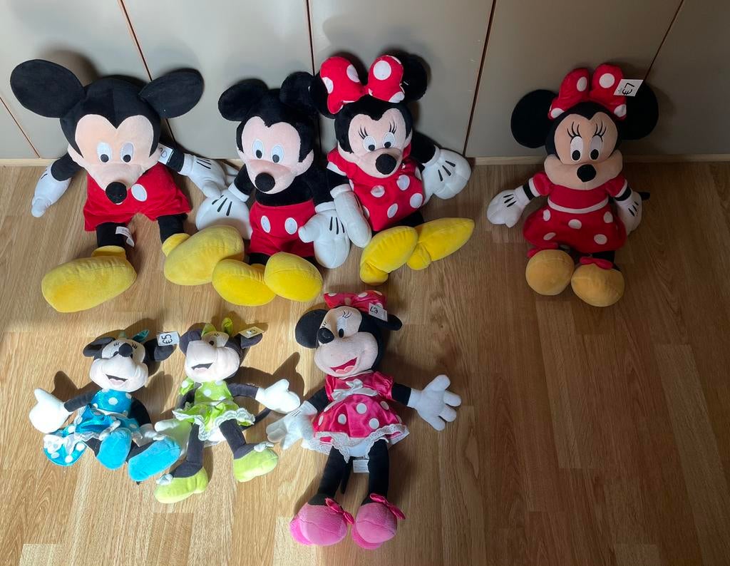 Knuffels Mickey en Miennie mouse, Ophalen of Verzenden, Zo goed als nieuw