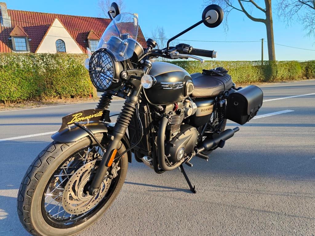 Triumph T120 Gold Line editie 2022 full option top staat, Motoren, Particulier, Cruise Control