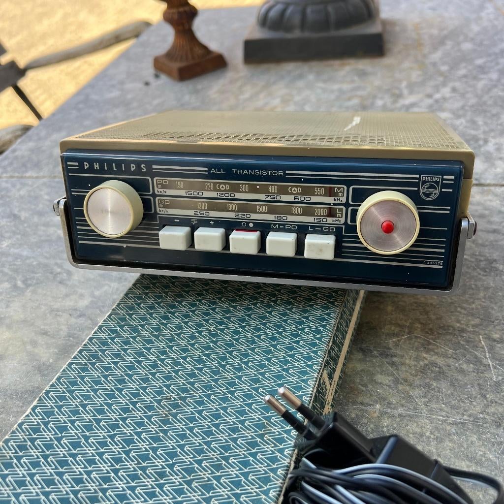 VW Philips transistorradio 63-64, Auto diversen, Auto-accessoires, Gebruikt, Ophalen of Verzenden