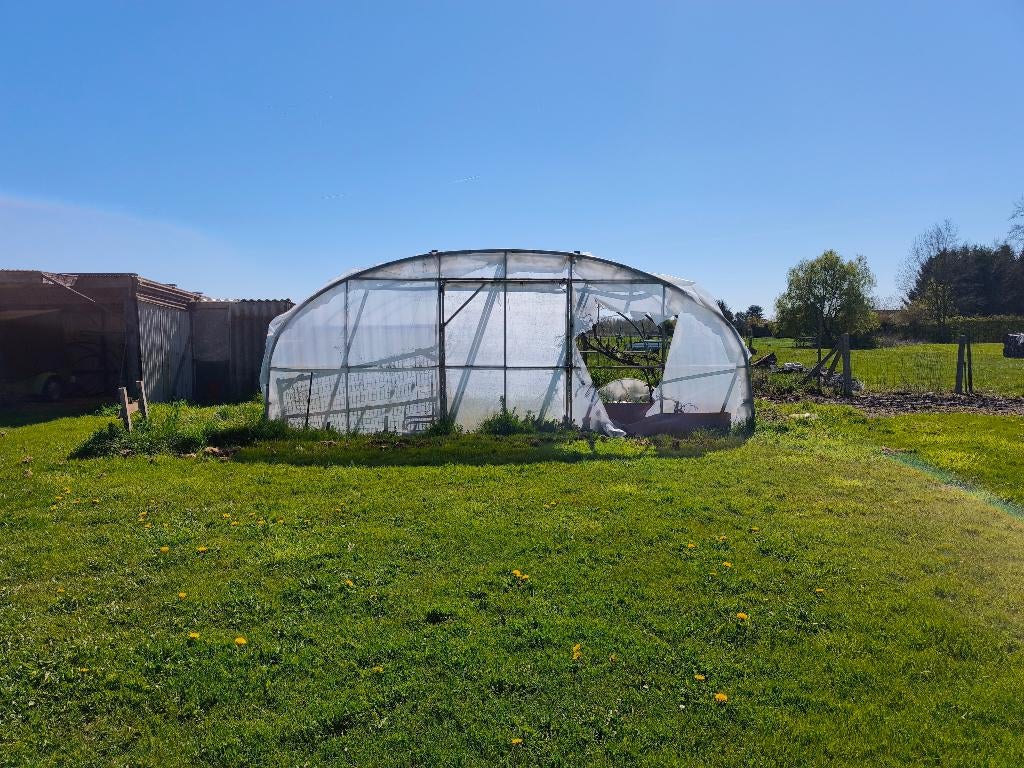 Tunnelserre, Tuin en Terras, Ophalen, Gebruikt, Aluminium, Kweekkas