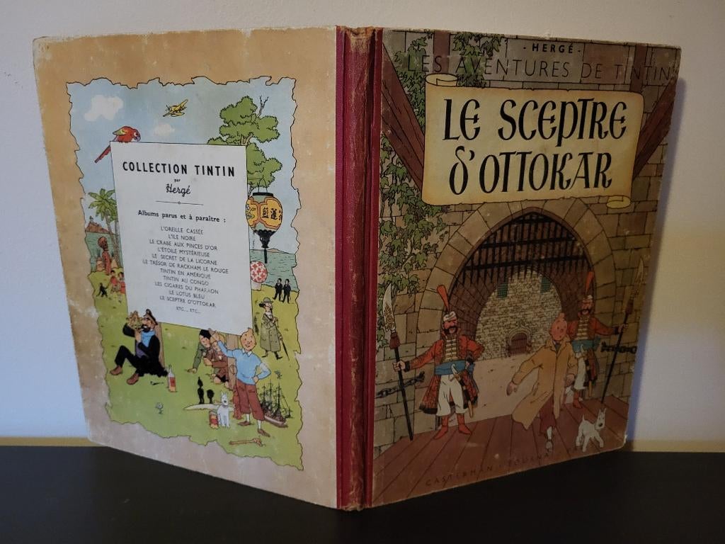 Tintin : Le sceptre d'Ottokar : B1 de 1947 ., Enlèvement, Utilisé, Hergé
