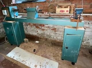 Vintage houtdraaibank gietijzer, Doe-het-zelf en Bouw, Ophalen, Gebruikt, Houtdraaibank