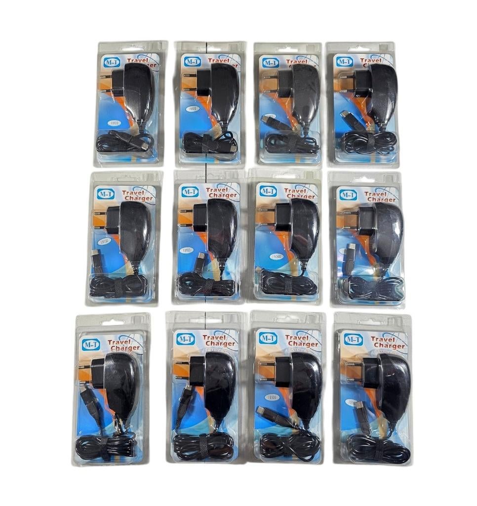 12 pièces Chargeur de voyage + adaptateur micro USB et USB-C, Télécoms, Enlèvement ou Envoi, Neuf, Autres marques