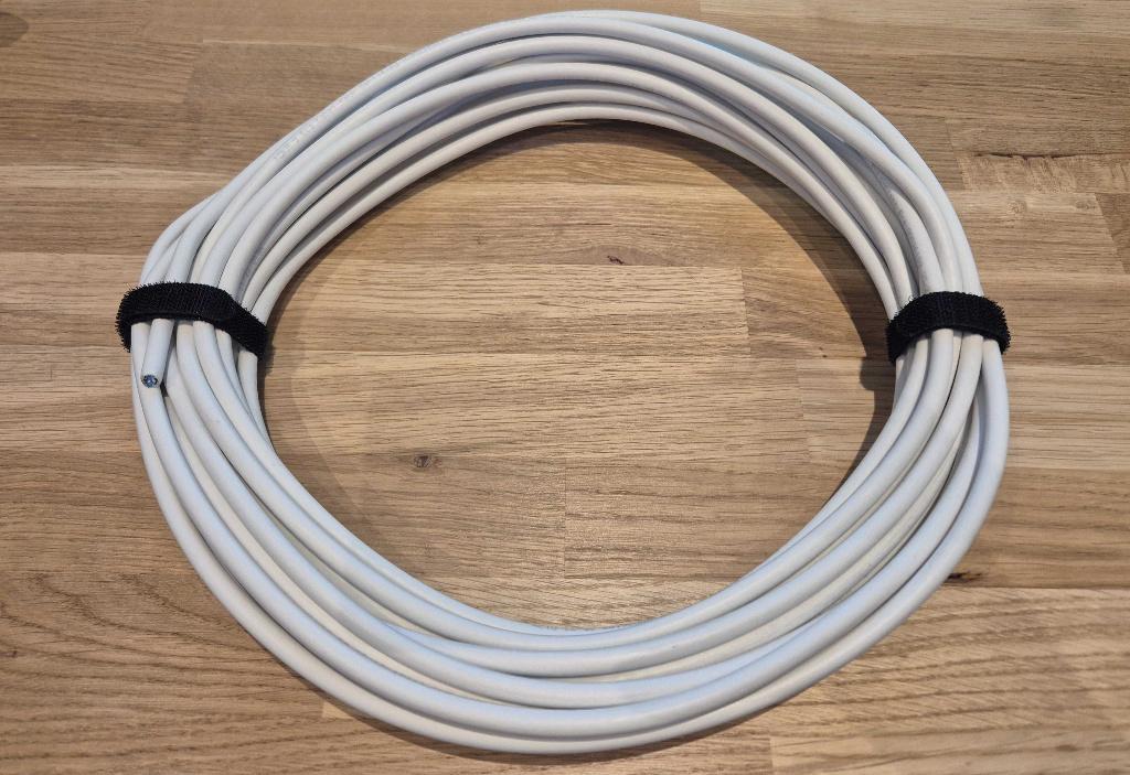 Coax kabel +- 17m wit, Ophalen of Verzenden, Nieuw, 10 meter of meer, Coaxiale kabel