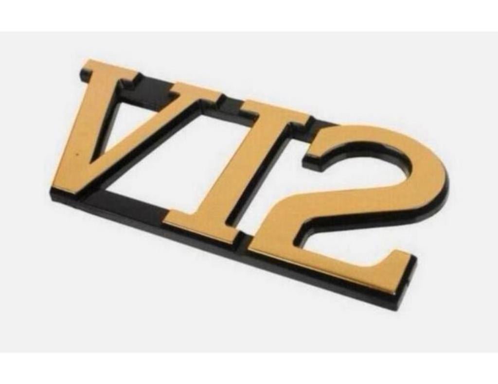 Logo du coffre de la JAGUAR XJS, insigne V12 doré BEC4717G, Autos : Divers, Autocollants de voiture, Enlèvement ou Envoi