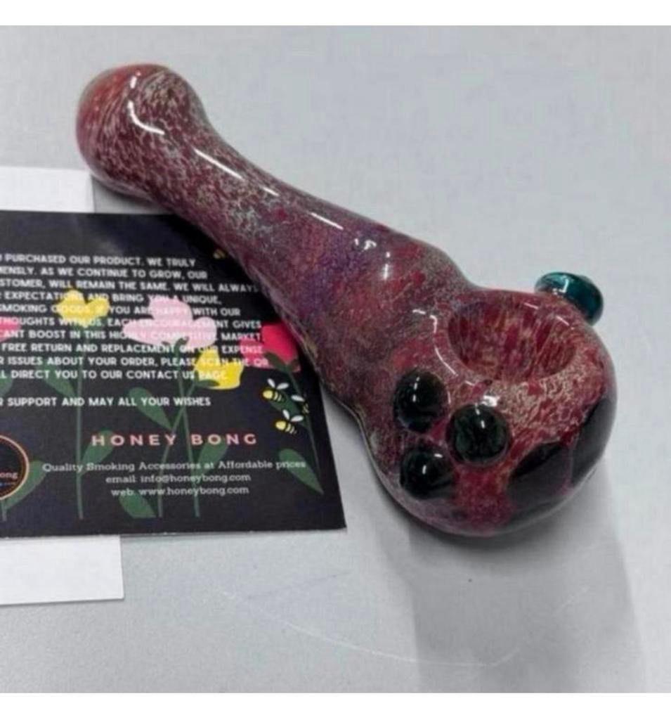 Pipe en verre Sherlock Honey Bong, verre à narguilé souffle, Collections, Enlèvement ou Envoi, Neuf, Narguilé