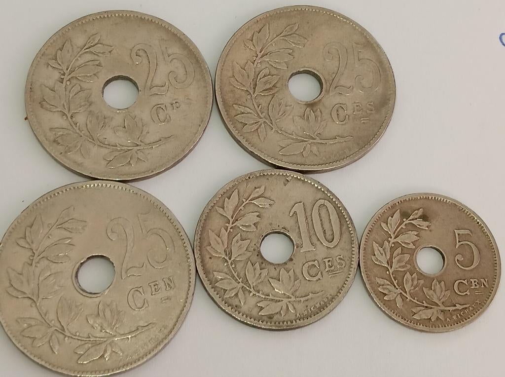 pièce  belge de Rois Lépol ll 1832.1920., Timbres & Monnaies, Enlèvement