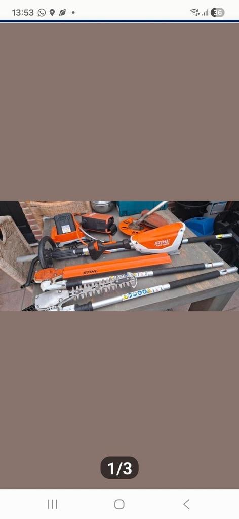 Stihl combi op zware ap300 lithiun batterij voor het zwaarde, Tuin en Terras, Ophalen