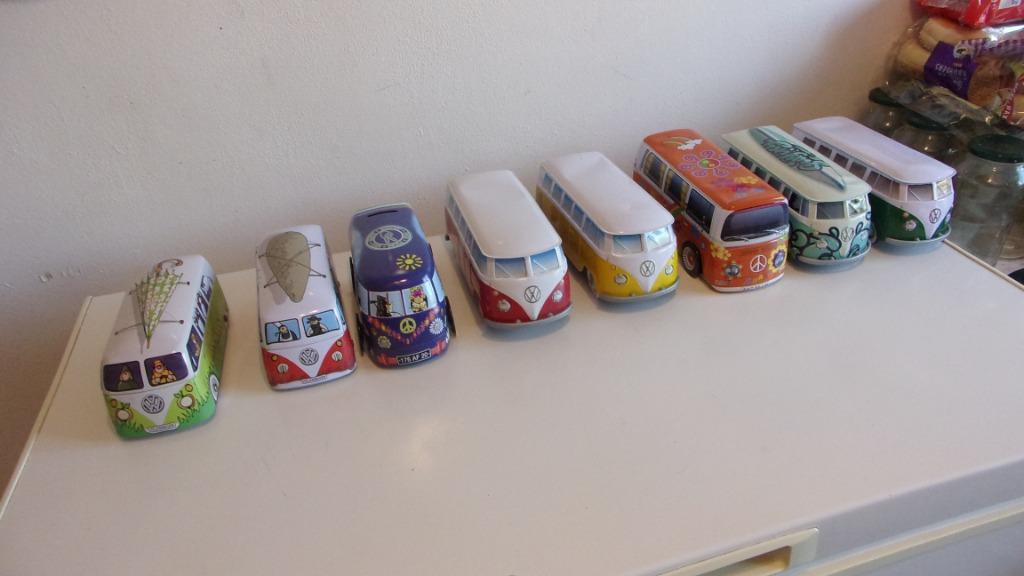 8 X VW T1-2 en tôle . 18 X7 cm & 21 X 8.Etat moyen à top., Hobby en Vrije tijd, Modelauto's | 1:24, Gebruikt, Auto, Overige merken