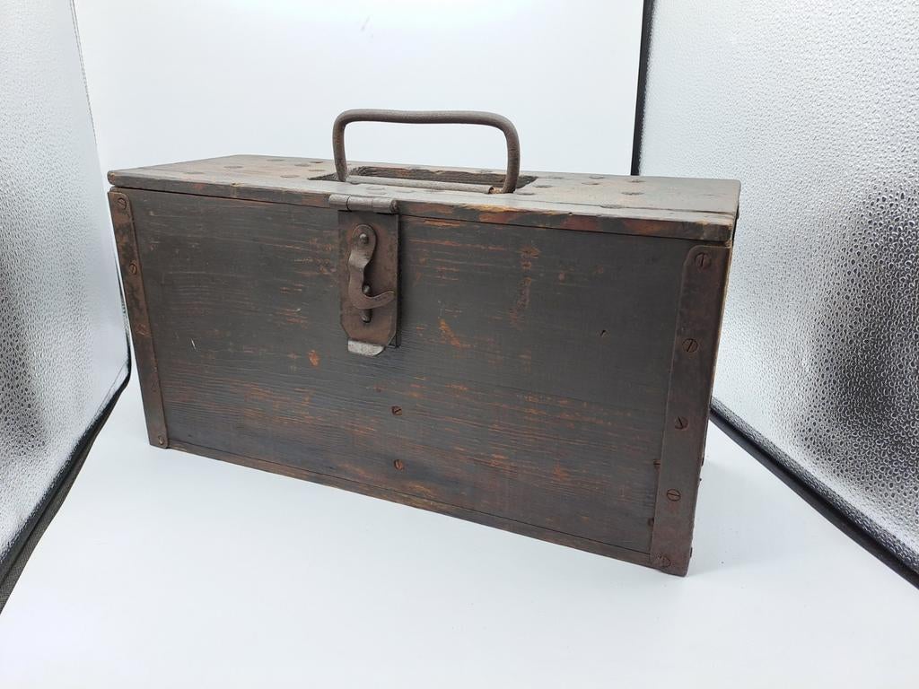 Maschinengewehr MG08/15 trommel magazijn kist, Verzamelen, Ophalen of Verzenden