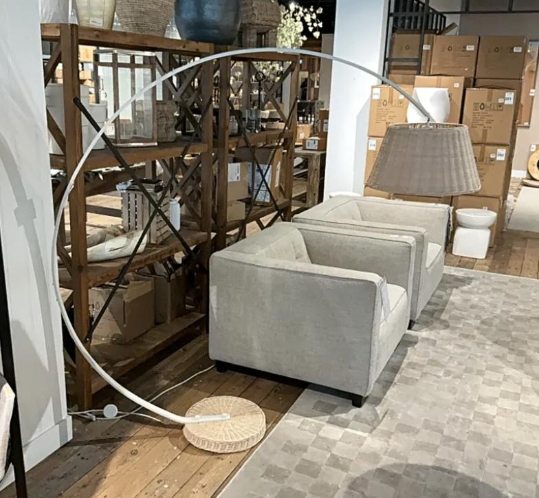 Rivièra Maison landelijke leeslamp, Huis en Inrichting, Lampen | Tafellampen, Zo goed als nieuw, 75 cm of meer, Ophalen