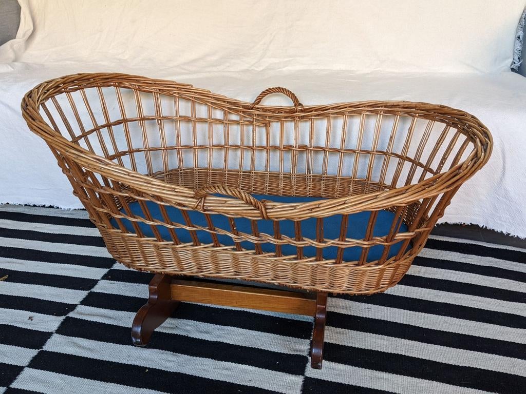 Vintage rotan baby wiegje, Enlèvement