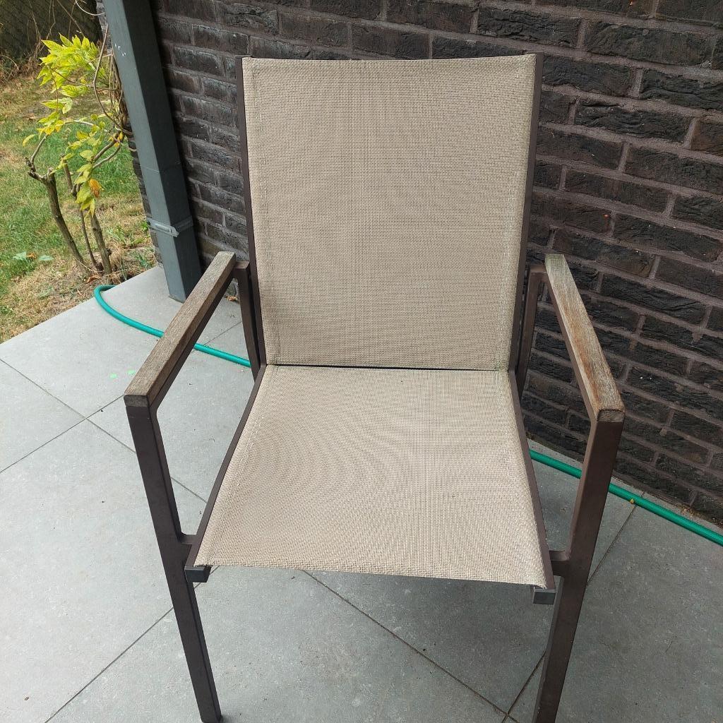 Tuinstoel, Jardin & Terrasse, Chaises de jardin, Enlèvement, Utilisé, Textilène, Empilable