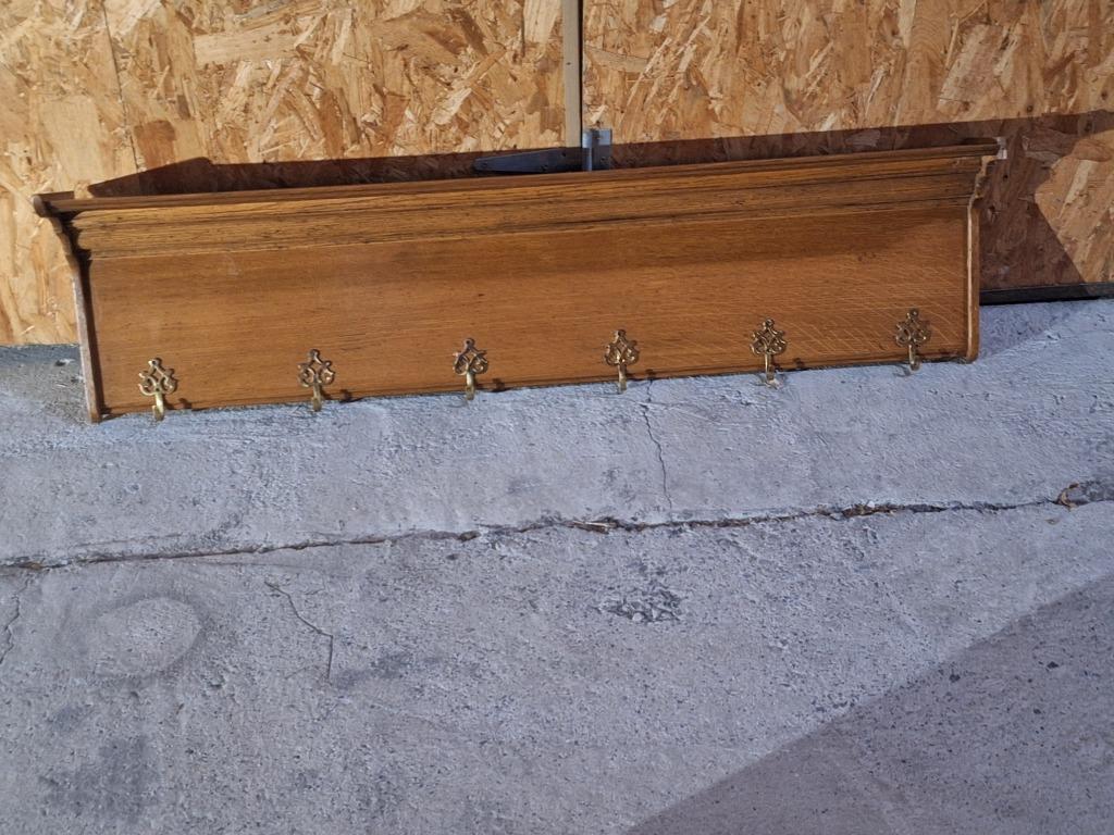 Ancien porte  manteau en chêne., Enlèvement, Utilisé