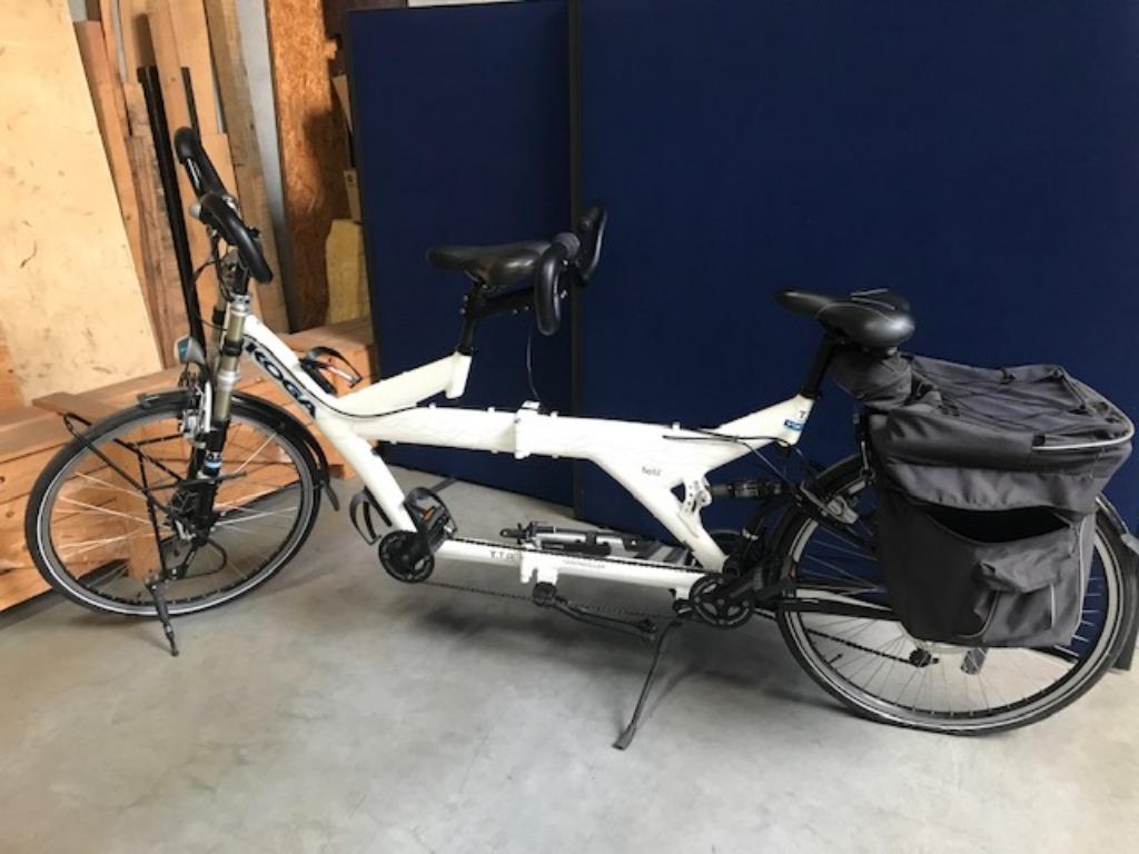 Tandem fiets KOGA TWINTRAVELLER, Vélos & Vélomoteurs, Vélos | Tandems, Utilisé, Plus de 20 vitesses, 49 à 53 cm, 51 à 55 cm, Pliable