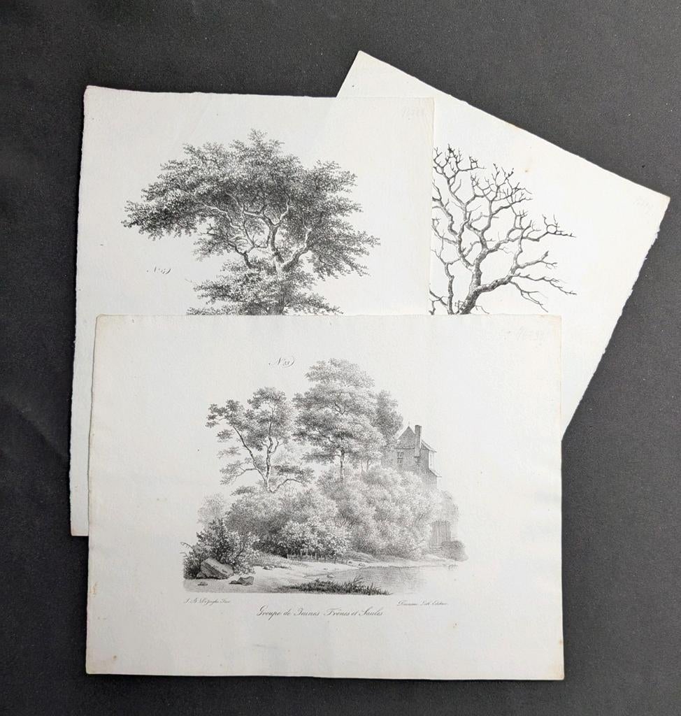 Jean-baptiste de Jonghe - trois lithographies anciennes - ar, Antiquités & Art, Enlèvement ou Envoi