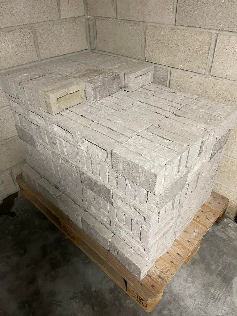 Gevelsteen Terca zilvergrijs, Ophalen, Nieuw, Bakstenen