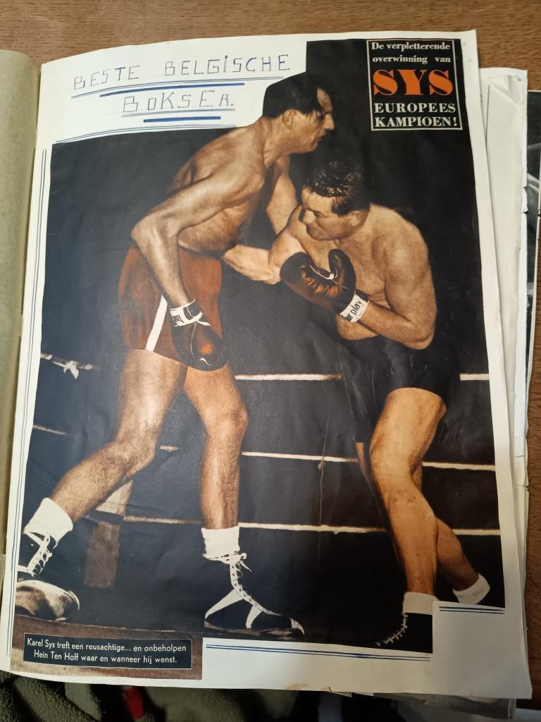 boksport album foto's krantenknipsels, Verzamelen, Foto's en Prenten, Prent, Ophalen