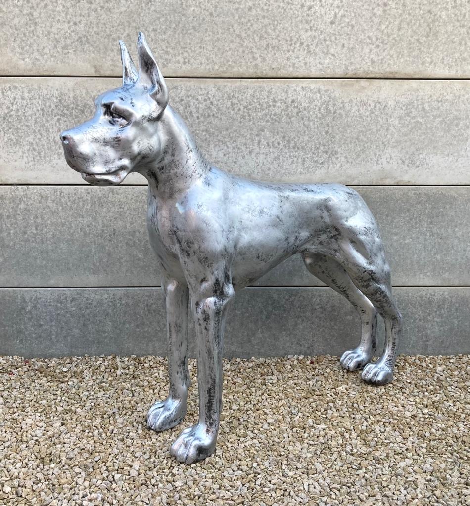 Beeld Deense dog / Toonmodellen WEG = WEG, Tuin en Terras, Tuinbeelden, Zo goed als nieuw, Dierenbeeld, Overige materialen, Ophalen