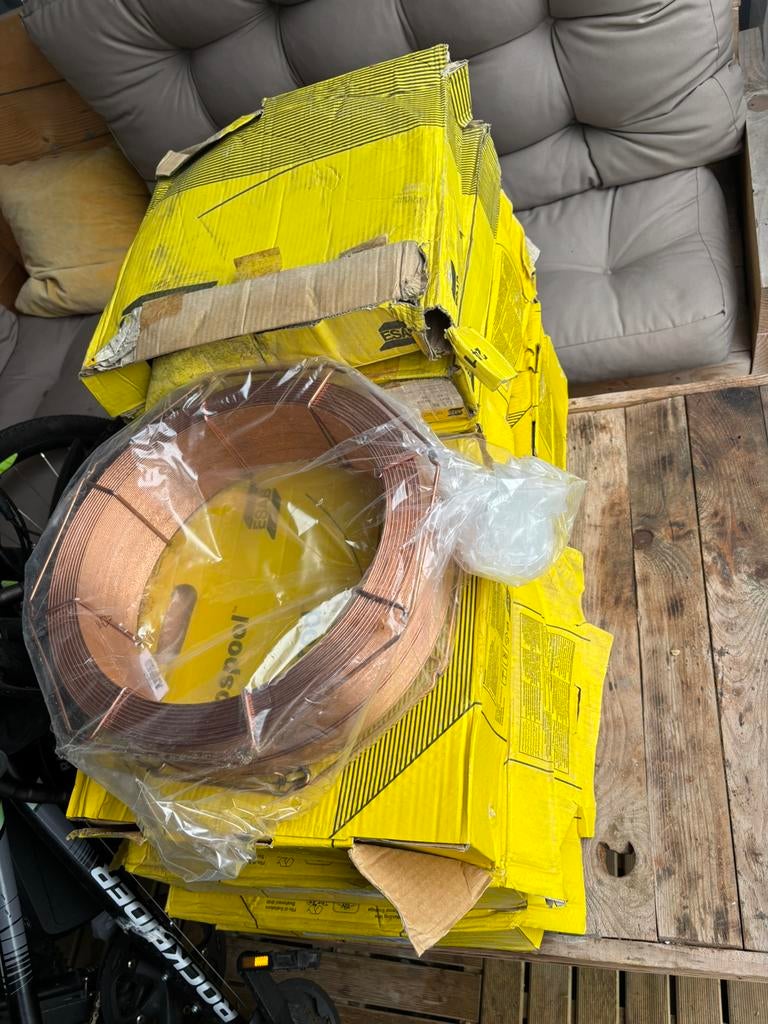 Bobine fil soudage MIG acier cuivré Ø 2 mm – 25 kg, Enlèvement