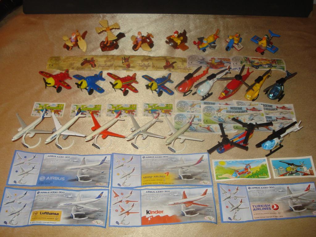 KINDER Lot d'Anciennes Séries Complètes Avions 1994 - 2017, Collections, Enlèvement ou Envoi, Comme neuf, Autres types