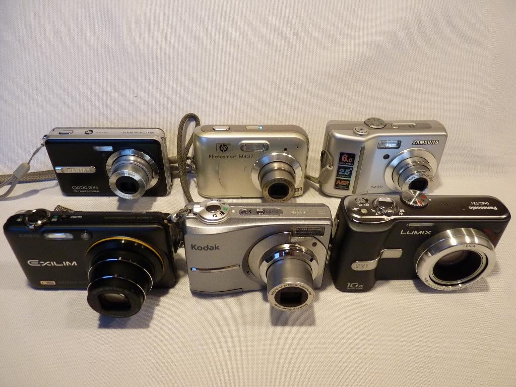 6x numériques : Pentax, HP, Samsung, Casio, Kodak, Panasonic, Enlèvement ou Envoi, Moins de 4 fois, Compact, 12 Mégapixel
