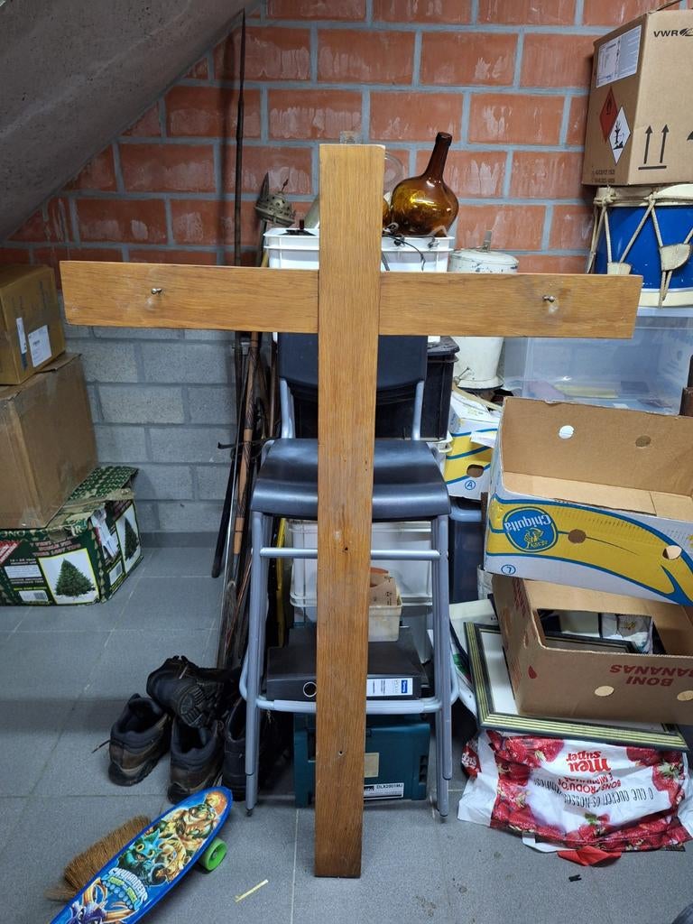 Grande croix en bois., Bricolage & Construction, Échelles & Escaliers, Enlèvement