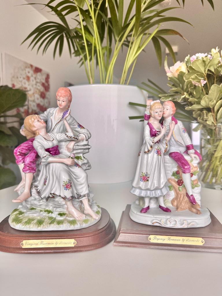 Een paar Leonardo-beeldjes, Antiek en Kunst, Antiek | Porselein, Ophalen