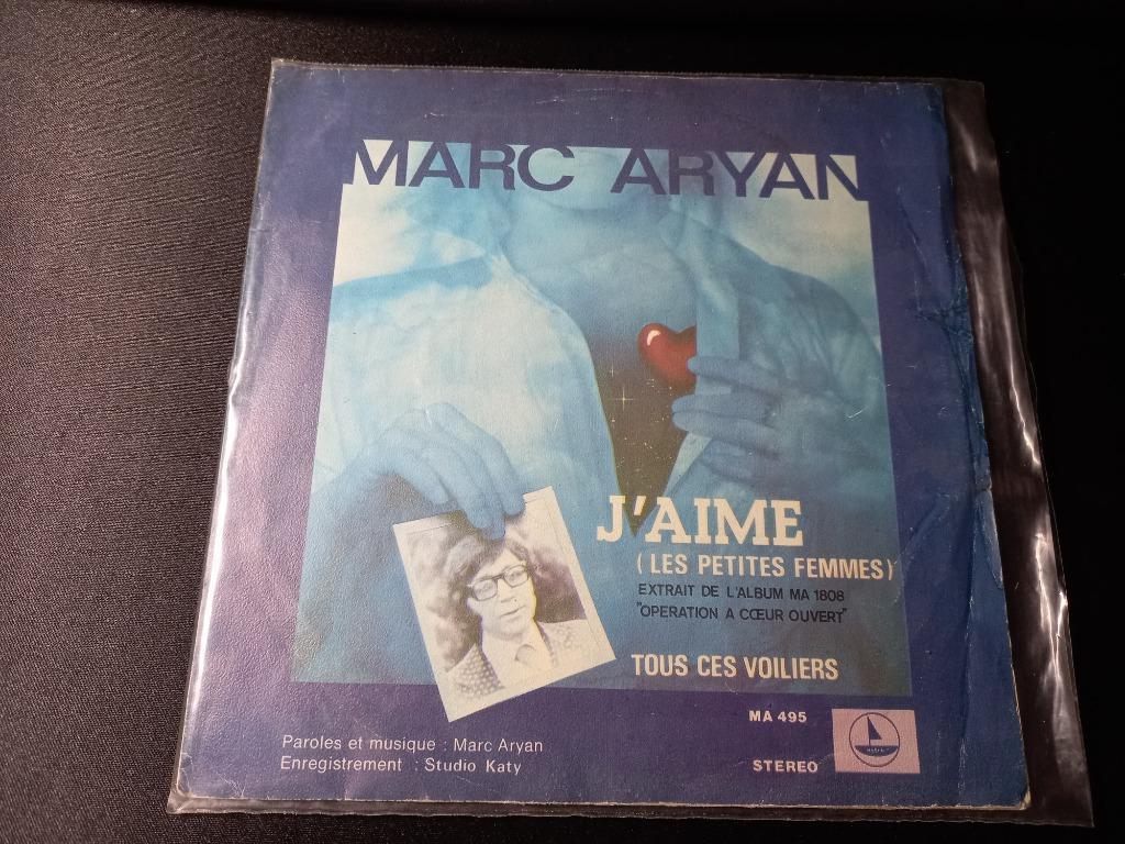 marc aryan‎ - J'aime (Les Petites Femmes) '7, Enlèvement ou Envoi, Single, Utilisé, Pop