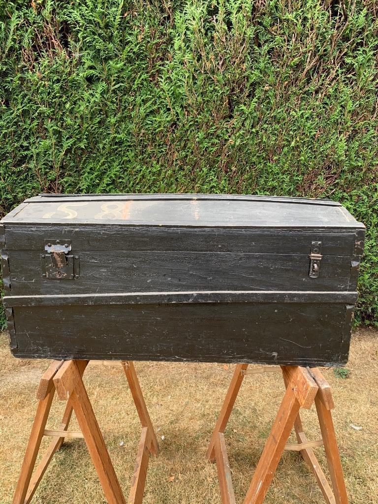 Coffre en bois  début des années 50, 100 à 150 cm, Moins de 50 cm, Pin, Enlèvement
