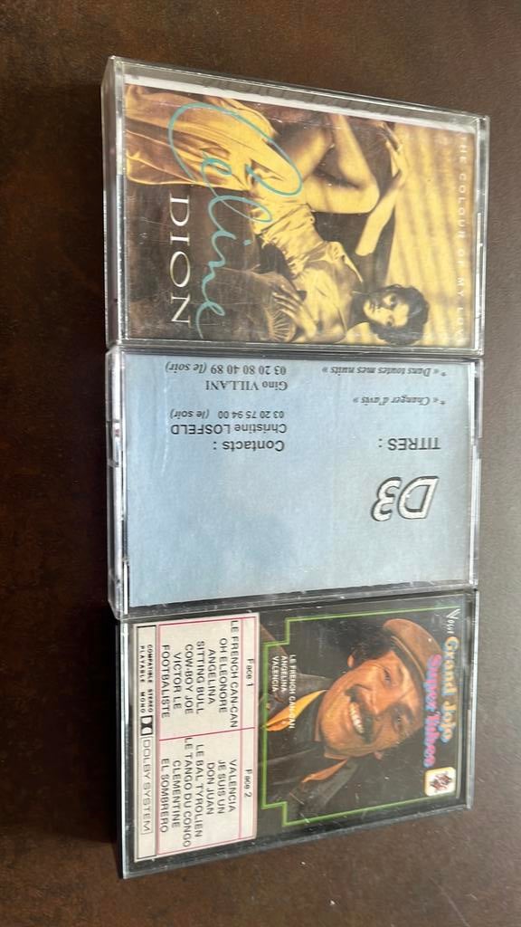 3 cassette audio Céline Dion Grand Jojo D3, Gebruikt, 2 t/m 25 bandjes, Ophalen of Verzenden, Origineel