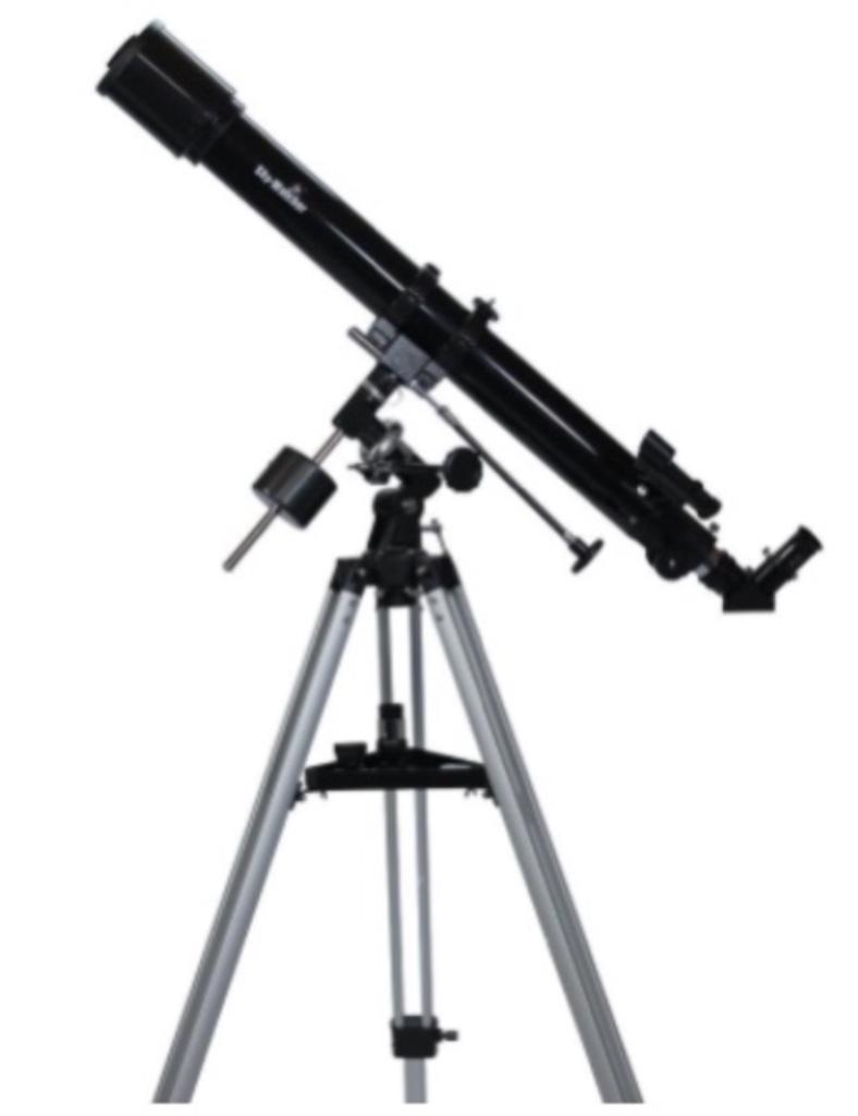 Telescoop - Sky Watcher AC 70/900 Capricorn EQ-1, Audio, Tv en Foto, Optische apparatuur | Telescopen, Zo goed als nieuw, Met statief