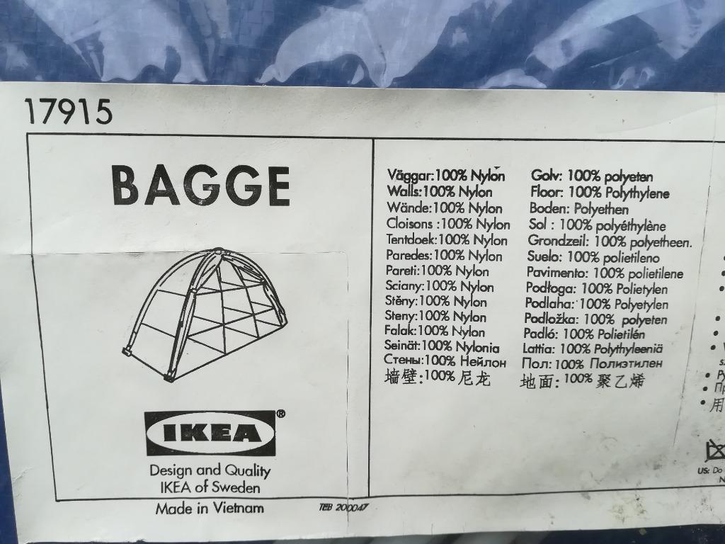 Ikea Tente de stockage bleu Bagge, Kinderen en Baby's, Ophalen of Verzenden, Nieuw, Overige typen