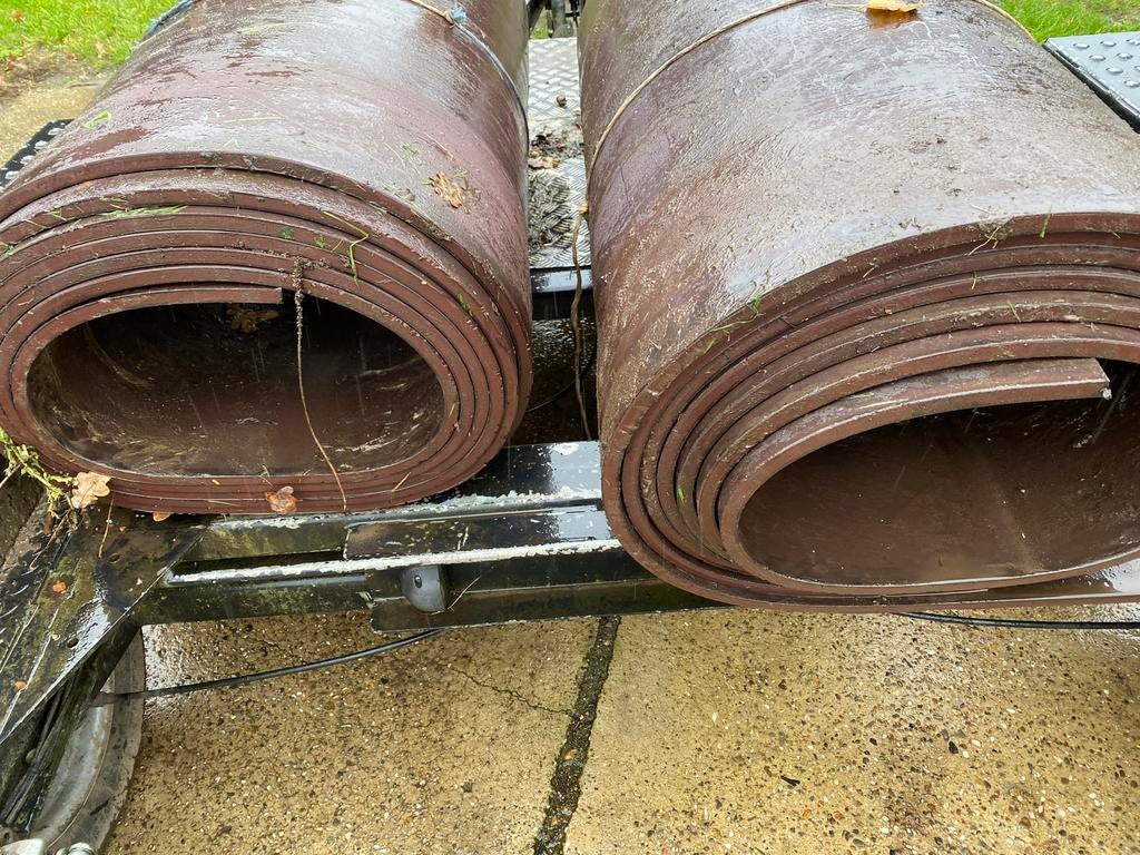 Stalmatten /rollen rubber 10 meter lang