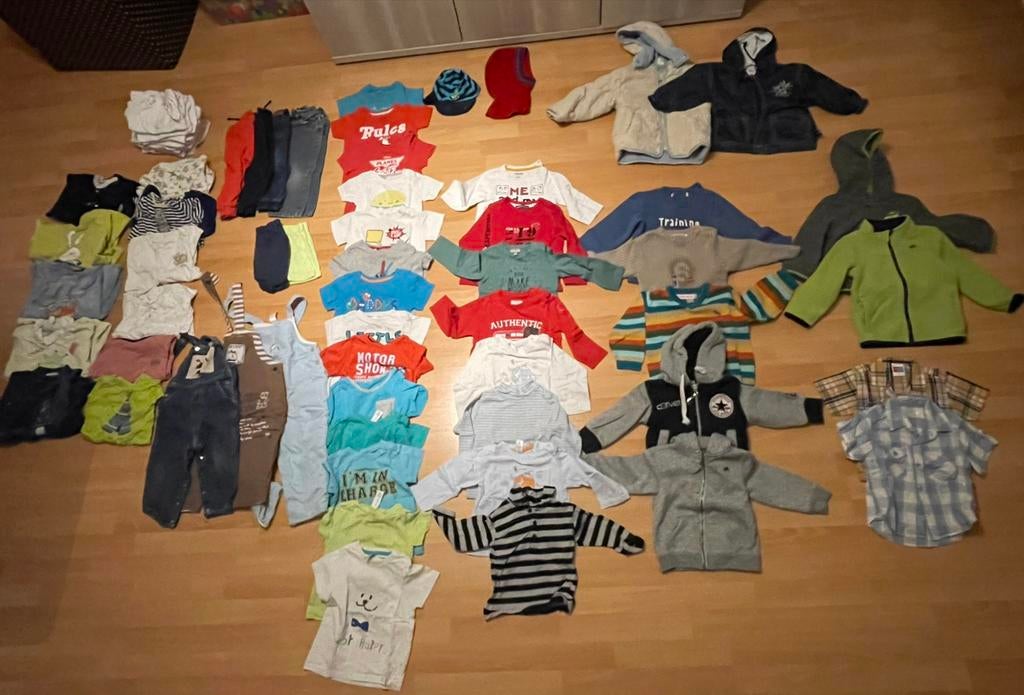 Lot 57 vêtements garçon taille 86, Ophalen, Zo goed als nieuw