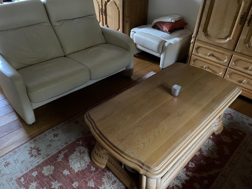 Salon en chêne massif, Enlèvement, Comme neuf, Chêne
