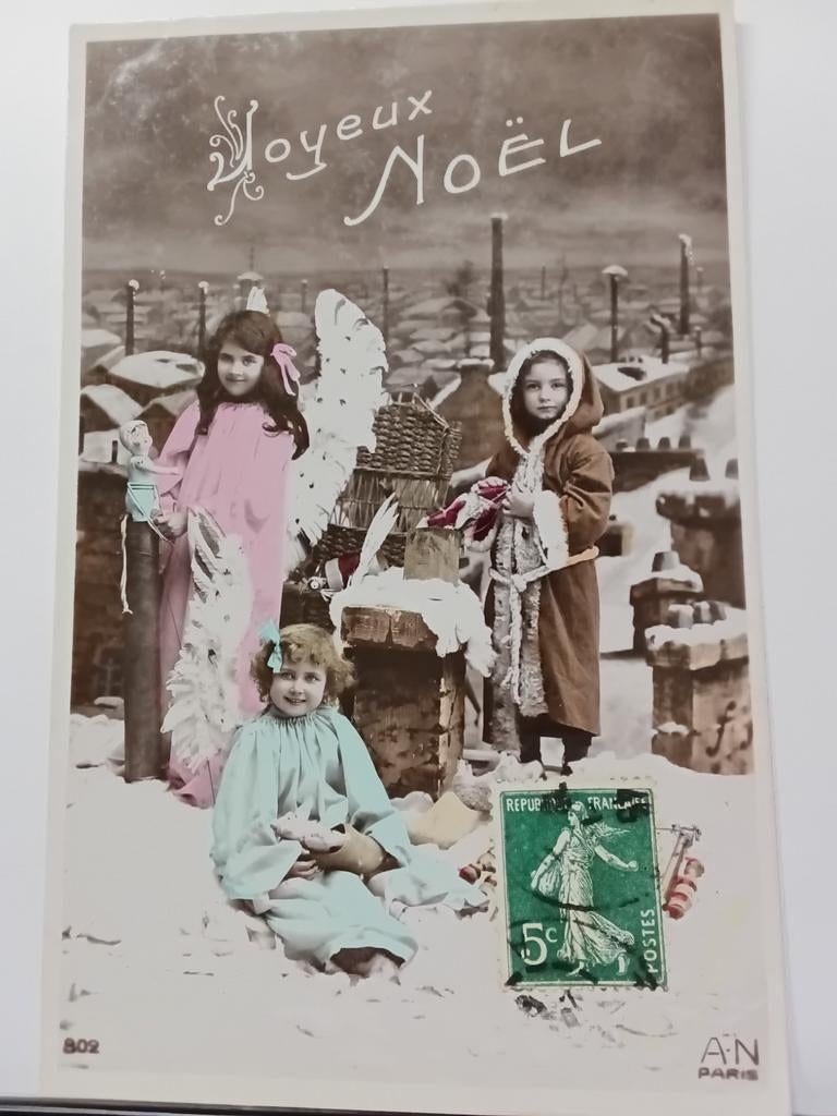 Cpa Joyeux Noël, Collections, Enlèvement ou Envoi, Affranchie, (Jour de) Fête