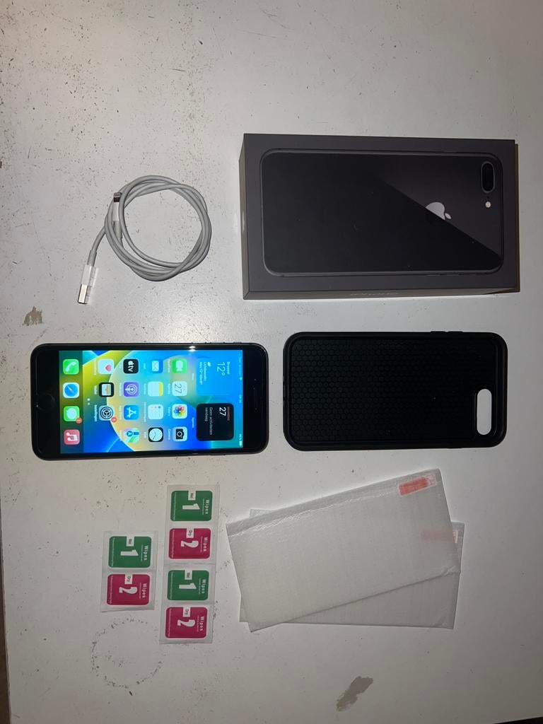 iphone 8+ 256gb nieuwstaat (battery 100%), Telecommunicatie, 256 GB, IPhone 8 Plus, Ophalen of Verzenden, Zo goed als nieuw