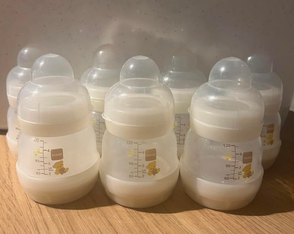 7 MAM flesjes, Kinderen en Baby's, Ophalen of Verzenden, Gebruikt, Overige typen