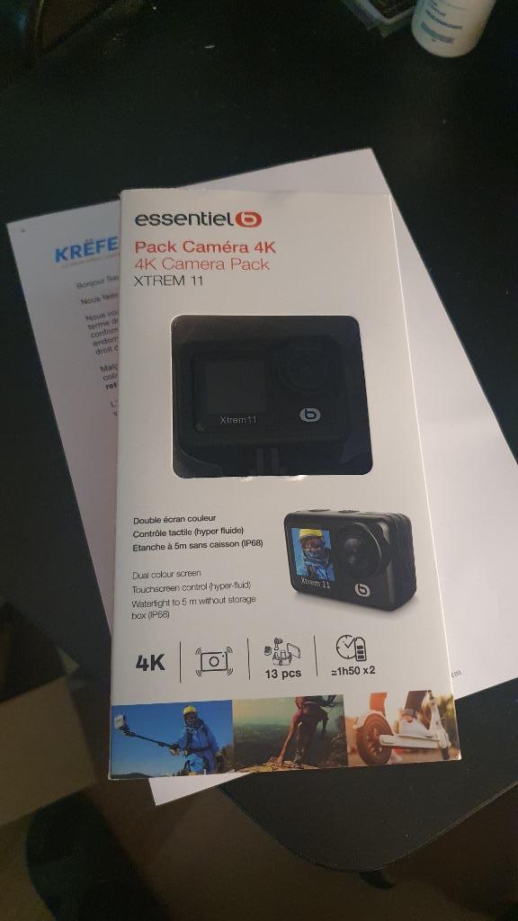 Action cam Essentiel XTREM 11 Black, Ophalen of Verzenden, Nieuw, Overige merken