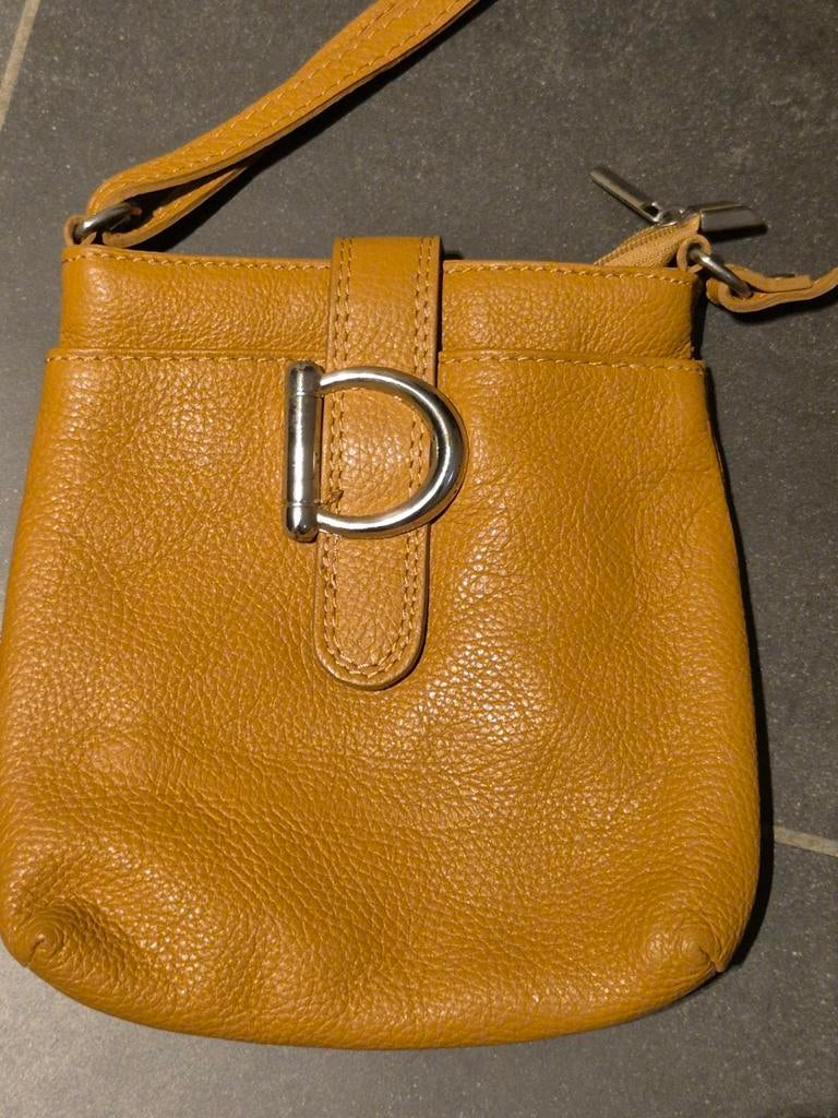 Sac Vera Pelle  vintage Année 90 cuir bruin, Enlèvement ou Envoi