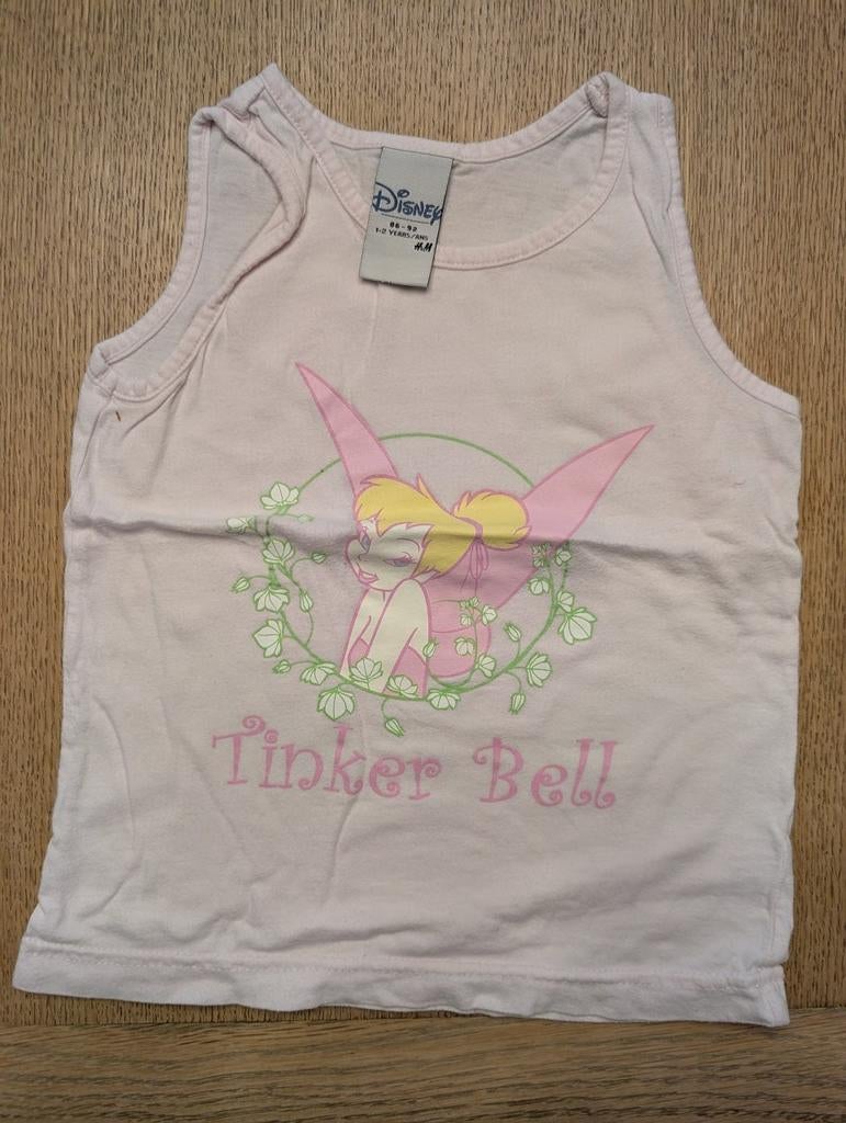 H&M Disney Tinker Bell licht roze onderhemdje 86/92, Nacht- of Onderkleding, Meisje, H&M, Ophalen of Verzenden