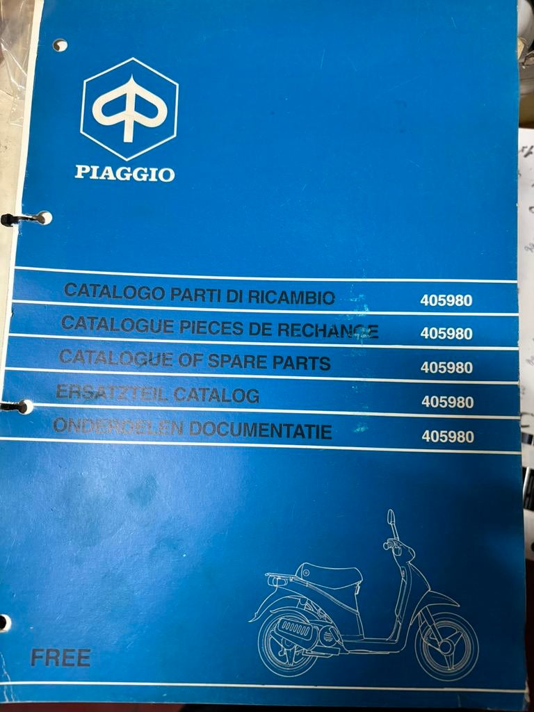 Piaggio informatie en onderhoud Free,Quartz, Motoren, Handleidingen en Instructieboekjes, Ophalen of Verzenden, Overige merken