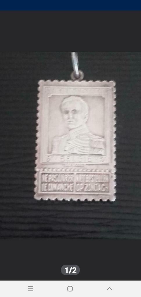 Timbre en argent, Enlèvement ou Envoi, Comme neuf, Argent, Argent